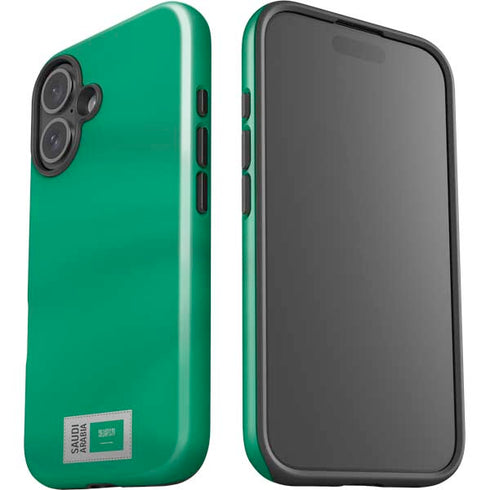 Saudi Arabia Soccer Flag iPhone 16 Plus Impact Case